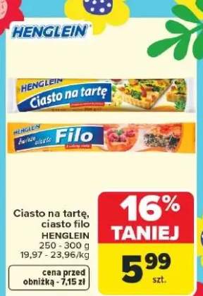 Ciasto na tartę, ciasto filo