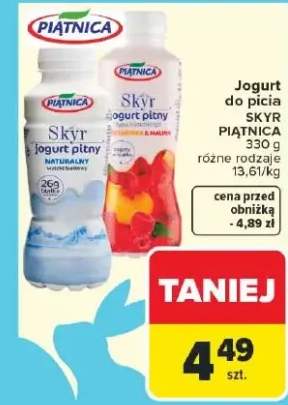 Jogurt do picia Skyr różne rodzaje