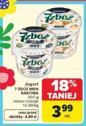 Jogurt 7 zbóż różne rodzaje