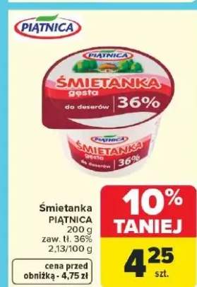 Śmietanka smak do deserów, zaw. tł. 36%