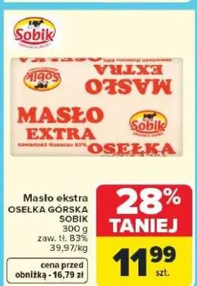 Masło ekstra, zaw. tł. 83%