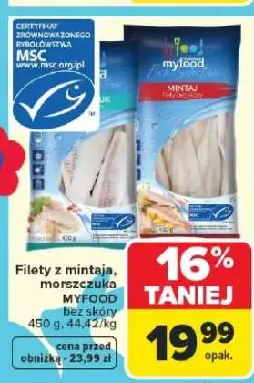 Filety z mintaja, morszczuka MSC