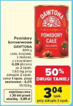 Pomidory konserwowe całe, krojone, z ziołami, z czosnkiem