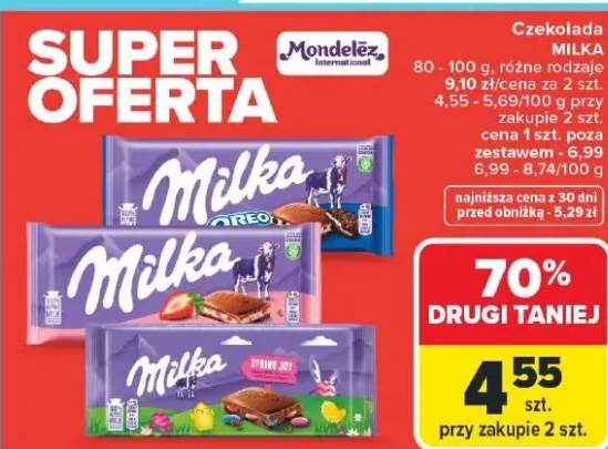 Czekolada mleka Milka