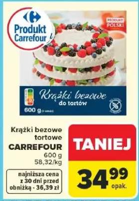 Krążki bezowe tortowe