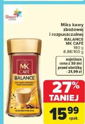 Miks kawy zbożowej i rozpuszczalnej Balance MK Cafe