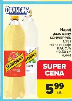 Napój gazowany Schweppes różne rodzaje