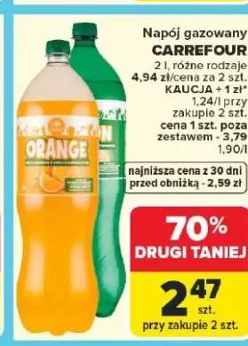 Napój gazowany różne rodzaje