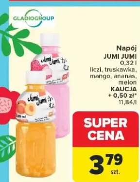 Napój Jumi Jumi liczi, truskawka, mango, ananas, melon