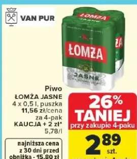 Piwo Łomża Jasne puszka