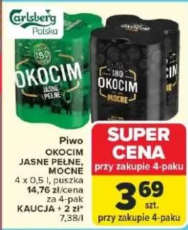Piwo Okocim Jasne Pełne, Mocne puszka