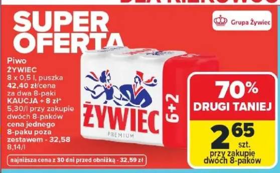 Piwo Żywiec Premium puszka