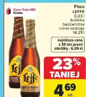 Piwo Leffe butelka bezwzrotna różne rodzaje