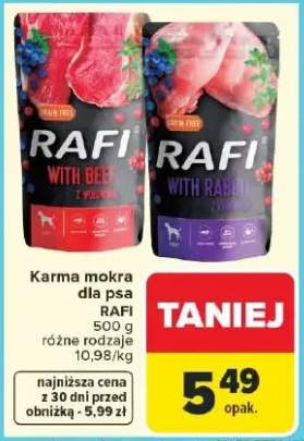 Karma mokra dla psa Rafi 400g