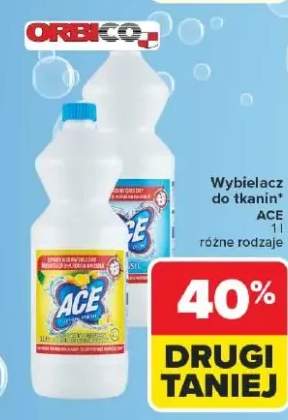 Wybielacz do tkanin Ace różne rodzaje