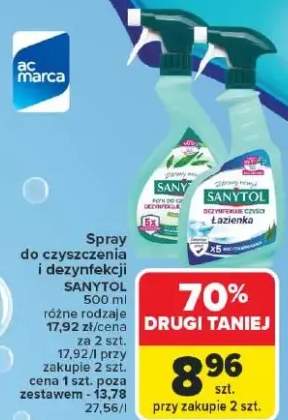 Spray do czyszczenia i dezynfekcji Łazienka różne rodzaje