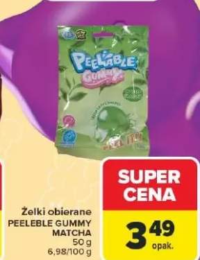 Żelki obierane matcha