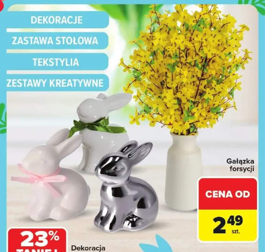 Dekoracja ceramiczna Zając