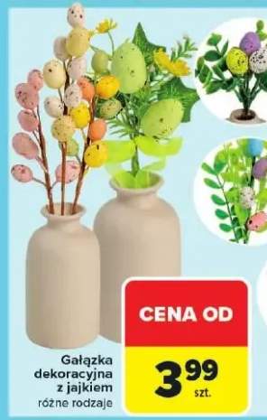 Gałązka dekoracyjna z jajkiem różne rodzaje