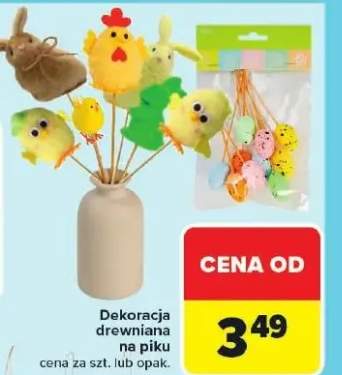 Dekoracja drewniana na piku