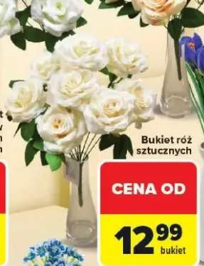 Bukiet róż sztucznych
