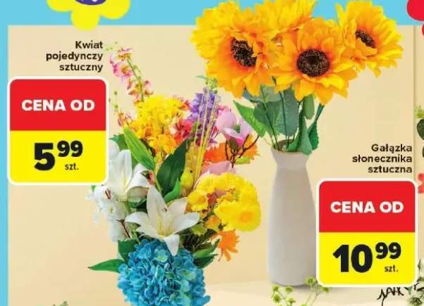 Kwiat pojedynczy sztuczny