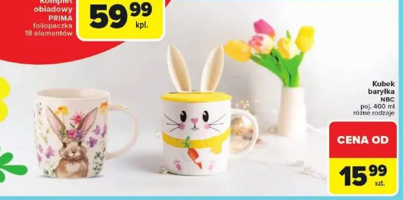 Kubek barylka NBC poj. 400 ml różne rodzaje