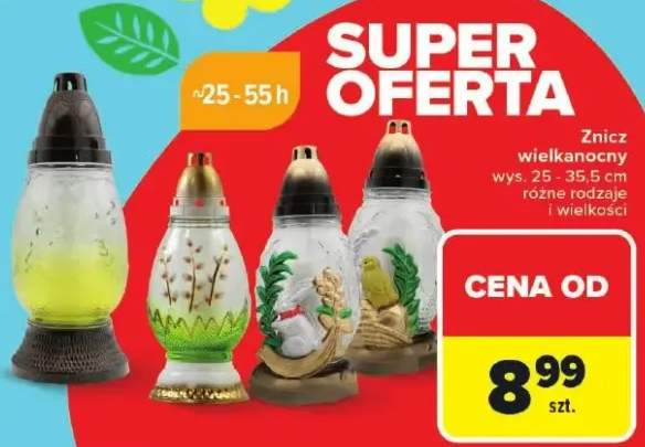 Znicz wielkanocny różne rodzaje i wielkości