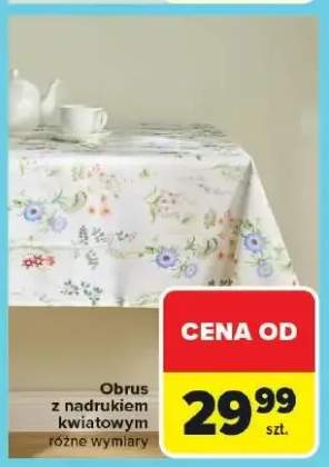 Obrus z nadrukiem kwiatowym różne wymiary