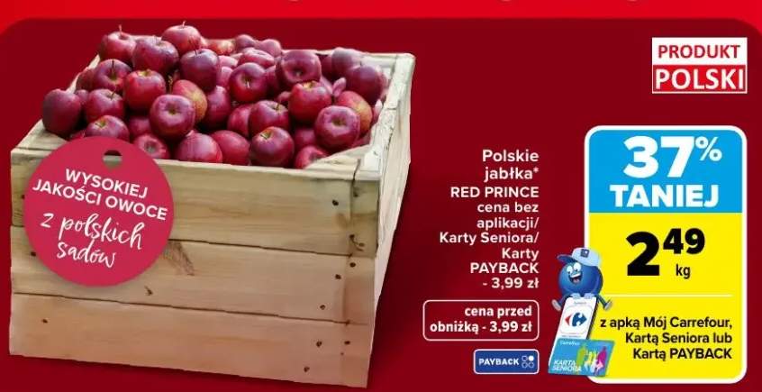 Jabłka polskie Red Prince