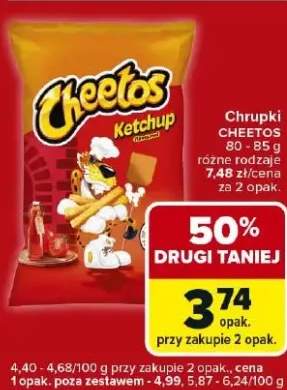 Chrupki ketchup różne rodzaje