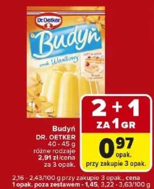 Budyń waniliowy różne rodzaje