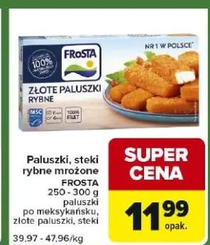 Paluszki, steki rybne mrożone