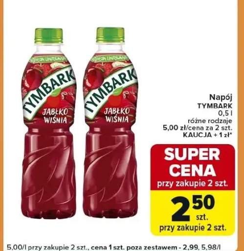 Napój Tymbark jabłko-wiśnia