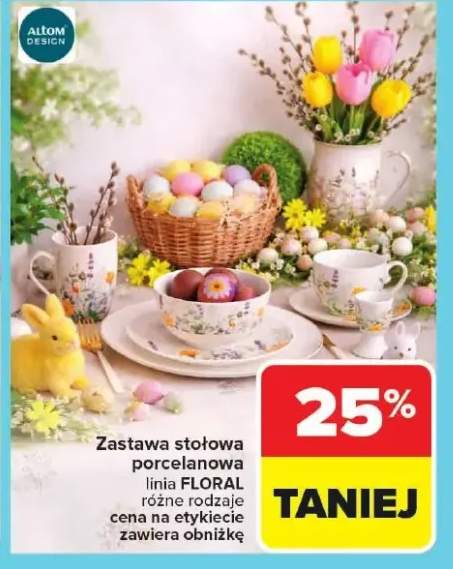 Zastawa stołowa porcelanowa linia floral