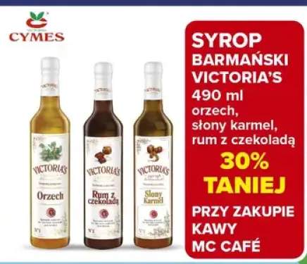 Syrop barmański orzech, słony karmel, rum z czekoladą