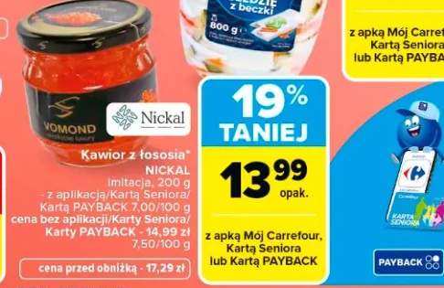 Kawior z łososia imitacja