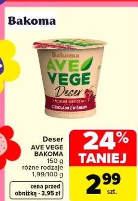 Deser ave vege różne rodzaje