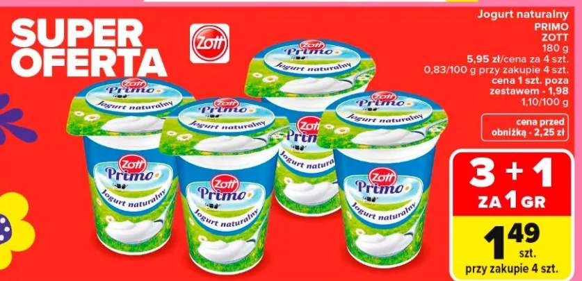 Jogurt naturalny Primo