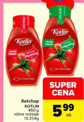 Ketchup różne rodzaje