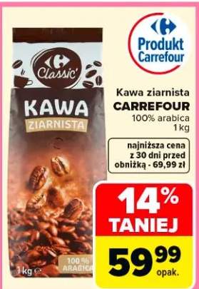 Kawa ziarnista 100% arabica