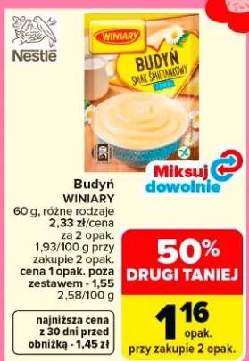 Budyń różne rodzaje