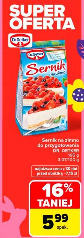 Sernik na zimno do przygotowania