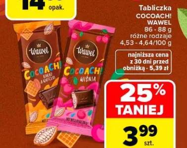 Tabliczka czekolady różne rodzaje