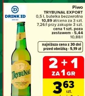 Piwo Trybunał Export bezzwrotna
