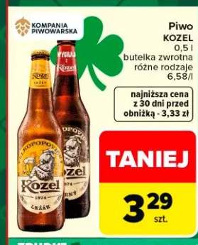 Piwo butelka zwrotna różne rodzaje