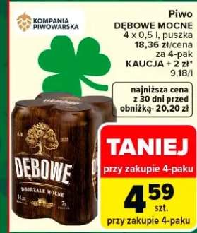 Piwo Dębowe Mocne 4 x 0.5l puszka