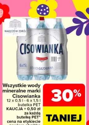 Woda mineralna lekko gazowana