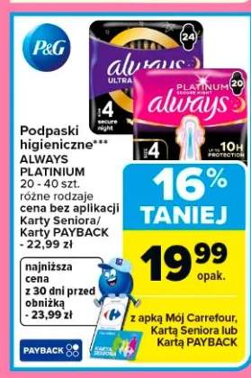 Podpaski higieniczne Ultra