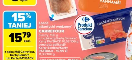 Łosoś atlantycki wędzony plastry